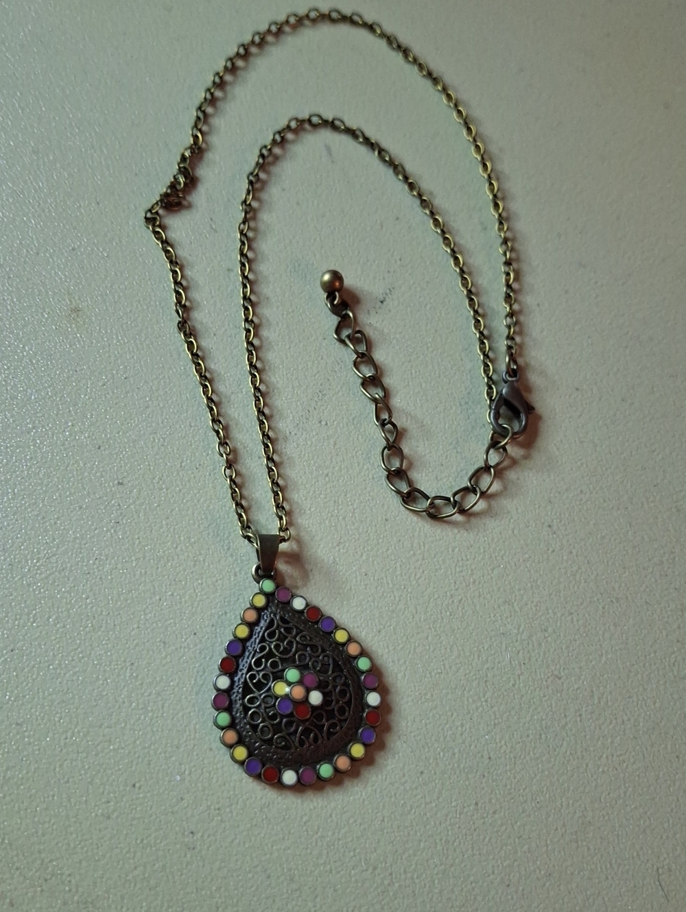 Bohemian Tear Drop Necklace